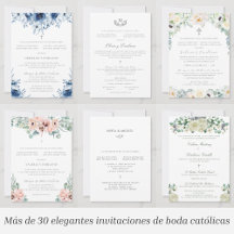 INVITATIONS - WEDDING - Spanish Catholic