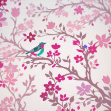 Bird tree printed design