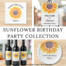 Sunflower Birthday Party Collection