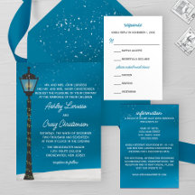 Victorian Lamp Post Winter Wedding Collection