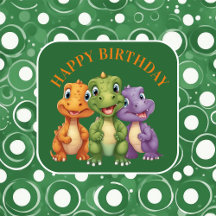 Adorable Baby Dinosaur's Party Collection