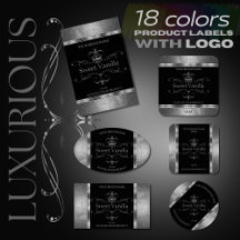 Product Labels Logo Fine Glitter Shimmer Ornaments