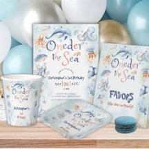 Blue Oneder the Sea Boys Birthday