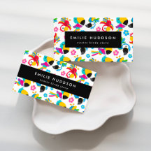 Colorful Parrots Business Cards Collection