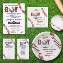 Boys Baseball Baby Shower Collection