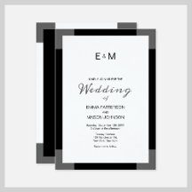 Modern Black White Gray Frame