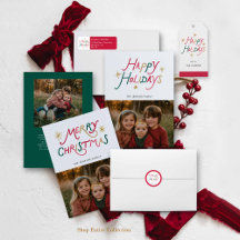 Colorful Happy Holidays Modern Collection