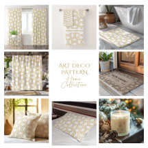Gold and white Art Deco Pattern