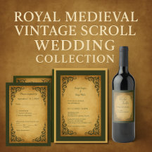 Royal Medieval Vintage Scroll Wedding collection