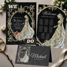 Elegance in gold and black. 