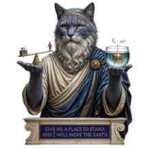 Russian Blue Archimedes Cat