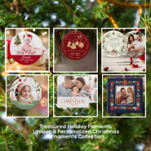 Personalized Christmas Holiday Keepsake Ornaments 