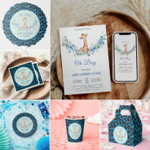 Oh Boy! Baby Giraffe Baby Shower