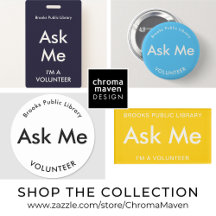 Volunteer Staff Badges and Buttons