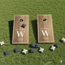 Modern Personalized Cornhole Boards