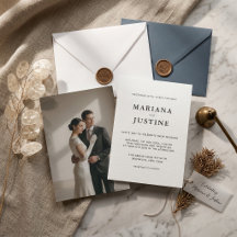 Editorial Minimalist Winter Wedding Stationery Set