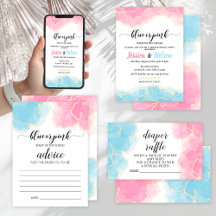 Boy or girl Blue or pink gender reveal