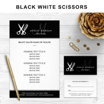 Matching items: Monogram Black White Scissors Logo