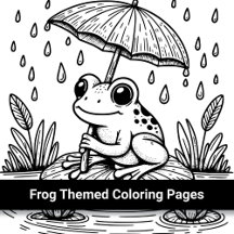 Frog Themed Coloring Pages