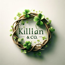 Shamrock Last Name Coasters 