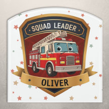 Cute Firefighter Badge