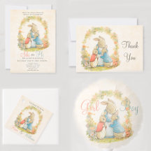 Vintage Peter The Rabbit Gender Reveal Party