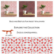 Butterfly Beetle Bug Insect Wallpaper and Curtains