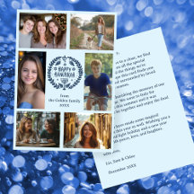 Hanukkah Wreath Hand-Drawn Holiday