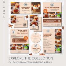 Fall Bakery Promotional Marketing Supplies
