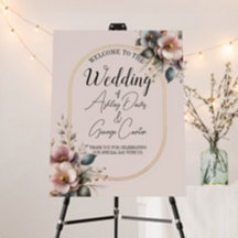 Elegant pink, blue, and cream floral wedding 