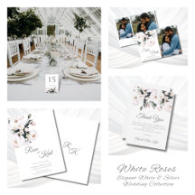 White Roses - Elegant White and Silver Wedding