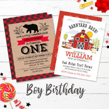 Boy Birthday Invitations