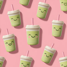 Personalized Cute Kawaii Pastel Smoothie Matcha