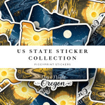 U.S. State Vinyl Stickers