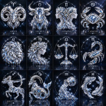 Silver Crystal Zodiac | Luxury Collection 