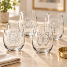 Artfully Bold: Wine Glasses