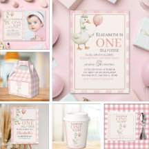 One Silly Goose"- Birthday 1st for Girl