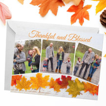 Thankful and Blessed Thanksgiving Cards & Gifts