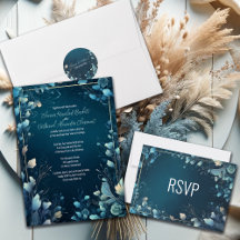 Beautiful Dark Aquamarine and Teal Wedding 