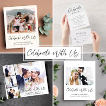 Celebrate With Us Wedding Reception Invitations