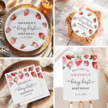  Berry First Strawberry Birthday Party