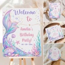 Mermaid Tail Under The Sea Party