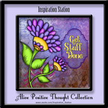 Alive Positive Thought Doodle Flower Collection