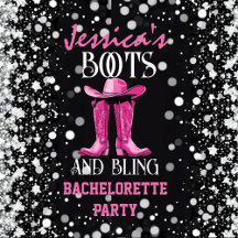 Pink Boots and Bling Bachelorette Party Collection