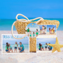 Mele Kalikimaka Beach Family Photo Christmas Cards