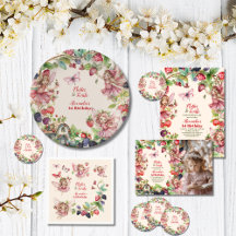  Fairy Strawberry Garden Pixie 1st Birthday