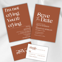 Trendy Typography on Terracotta in minimal style