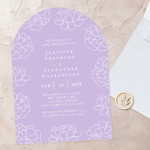 Periwinkle Purple Wedding Invitation