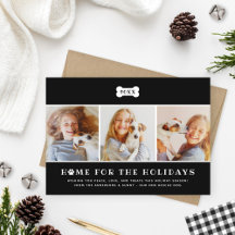 Home for the Holidays Puppy Dog Christmas Cards