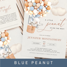 A Little Peanut - Elephant Blue